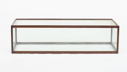 Glazed display case on stand