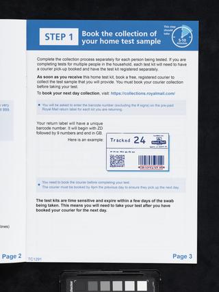 COVID-19 home testing booklet
