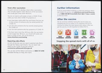 COVID-19 vaccine roll out in Scotland letter