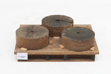 Three Magnetic Poles Pieces from 20 MeV Betatron for X-ray Therapy