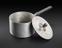 Aluminium saucepan with phenolic handles