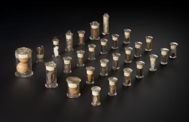 Collection of 28 herbs and drugs mentioned by William Shakespeare in his plays