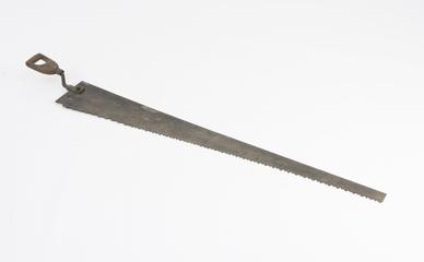 Wheelwright's tool-felloe saw with box and tiller