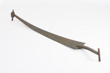 Wheelwright's tool, pit saw with tiller