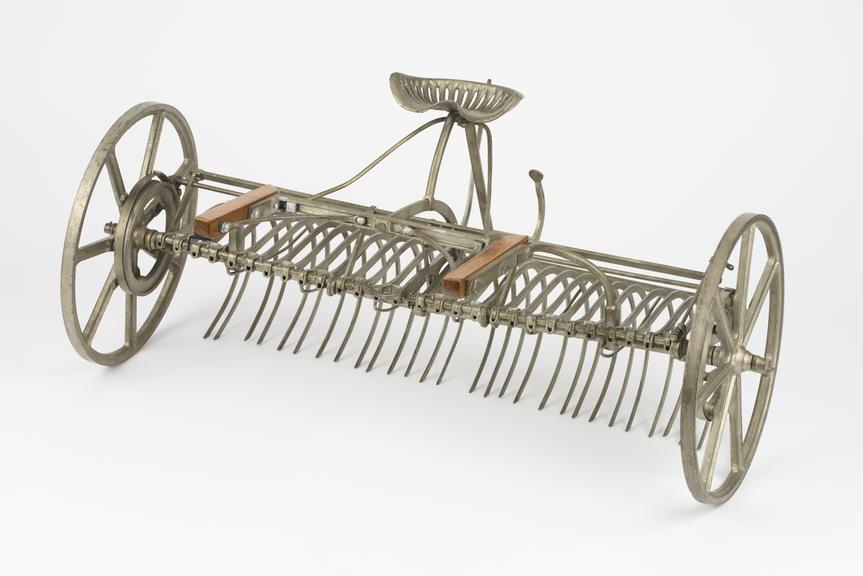 Scale model of hay rake