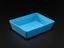 Blue tray used for blood taking equipment