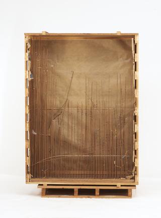 One of three sections of myoglobin ("forest of rods") model