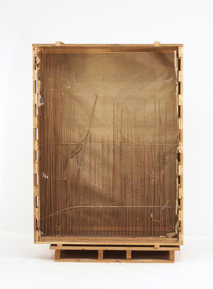 One of three sections of myoglobin ("forest of rods") model