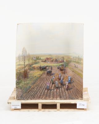 Diorama Illustrating Preparation of a Potato Field