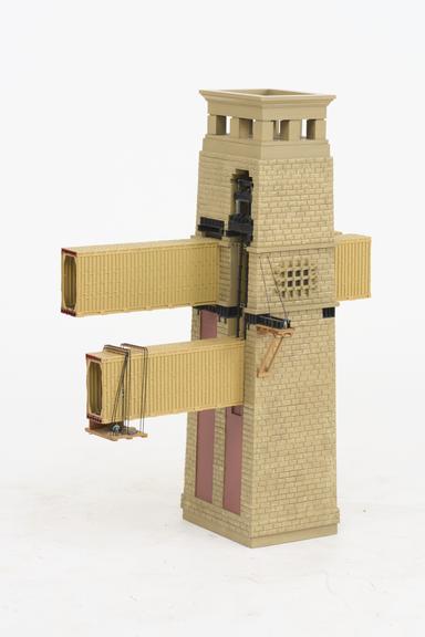 Model of Britannia tower on Britannia Bridge, 1850