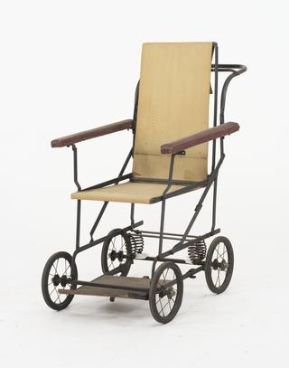 Wheelchair, with canvas seat and back