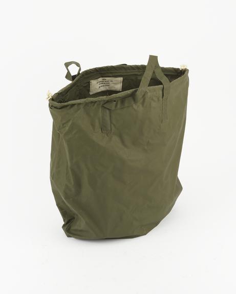 PVC draw-string bag for carrying the Mark II helmet, of the explosive ordnance disposal suit