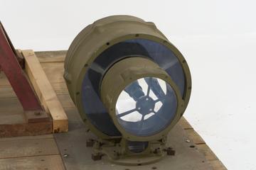 Mirrored component of "Optar" spark light range finder