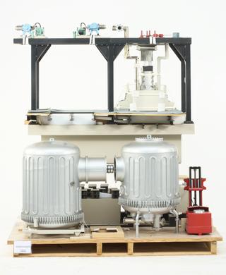 Quarter scale model of the AEI EM7 million volt transmission electron microscope