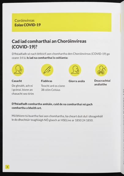 COVID-19 Public Information Booklet in Irish