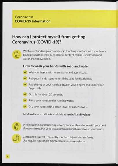 COVID-19 Public Information Booklet in English