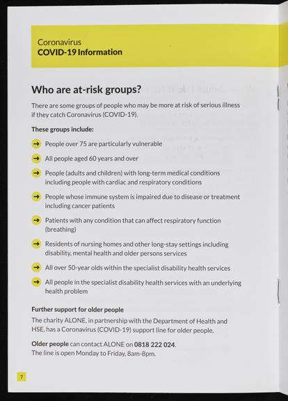 COVID-19 Public Information Booklet in English