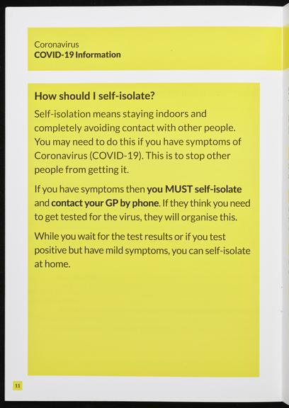 COVID-19 Public Information Booklet in English