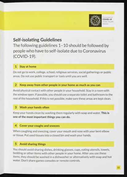 COVID-19 Public Information Booklet in English