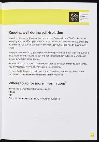 COVID-19 Public Information Booklet in English
