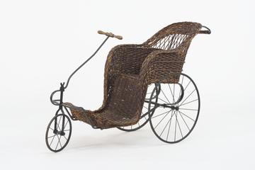 Wicker Bath Chair Three Wheeled