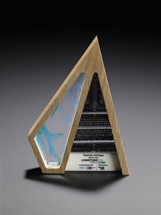 Trophy given to Sysmex Astrego AB, Winner of the Longitude Prize