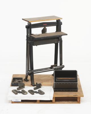 Treadle paper punch by Hampson