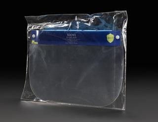 Visor worn as PPE by people testing COVID-19 samples