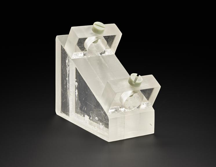 Plastic support from Sonicaid Vasoscan Doppler machine