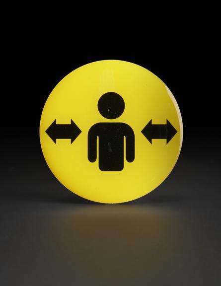 Please give me space' badge