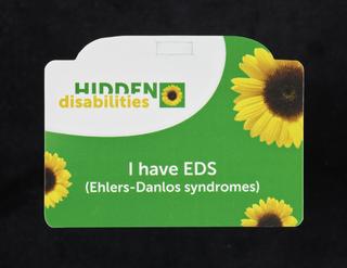 Hidden Disabilities card, with the wording 'I have EDS'