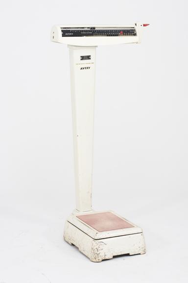 Steelyard type personal platform weighing machine [type 3306 ABV] by W & T Avery Ltd