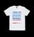 Associated Society of Locomotive Engineers and Firemen (ASLEF) T shirt, white, with the slogan “I was a keyworker, now I'm just a greedy workshy union member'