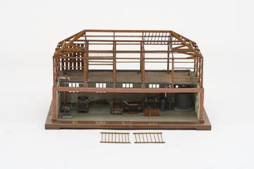 Model of  vat  plant for hand made paper, 1800-1900