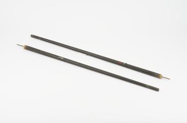 Two wooden poles from double wood "H" pole structure for 132 kV.