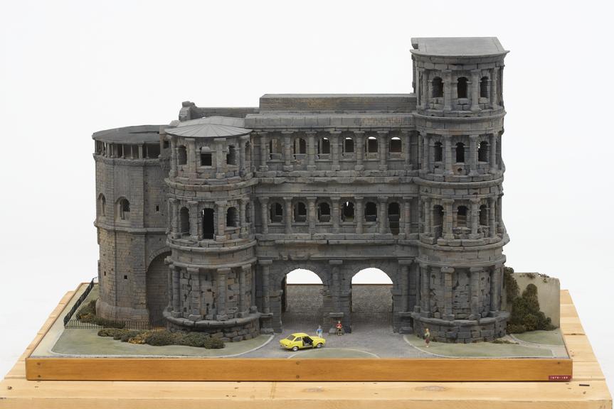 Model of Porta Nigra, Roman Gateway, Germany, 240-260 AD