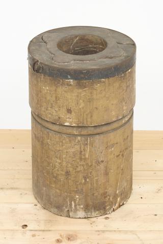 Marble Mortar on Solid Wooden Stand