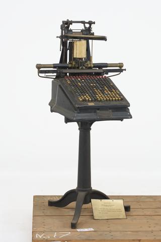 Monotype keyboard-pneumatic series A, c. 1899