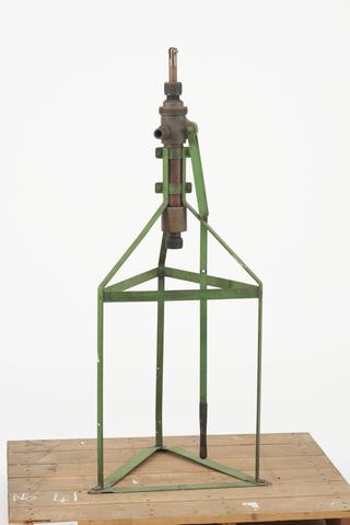 Ebonite Plunger Pump and Stand