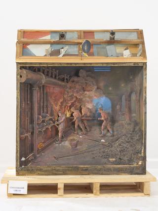Diorama showing the interior of a Gas Retort House