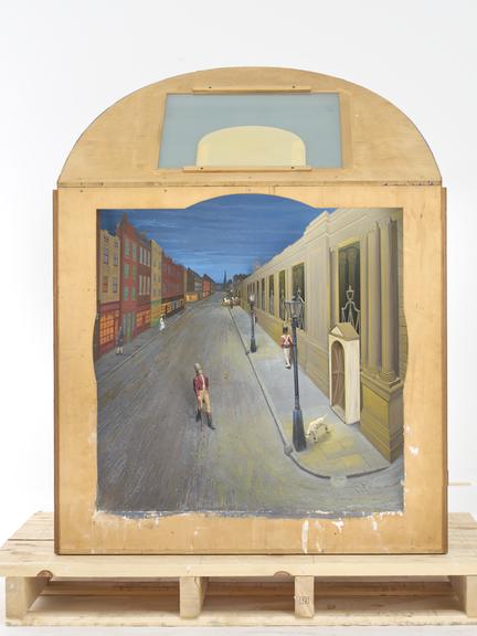 Diorama showing the lighting