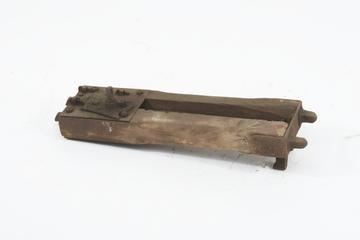 Rack and pinion jack of wood and iron.