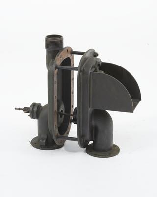 Pump body with rotor on shaft with pinion