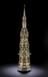 Silver model of the Eleanor Cross at Charing Cross Station