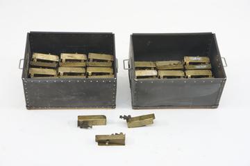 72 similar assemblies each comprising a channel on swivel fitting with jointed cover in the channel