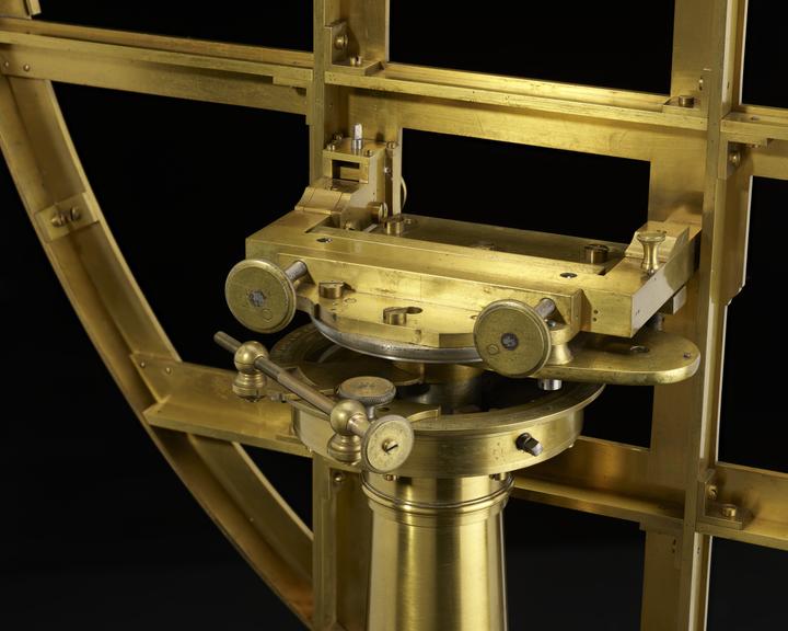 Brass quadrant with stand, 1771