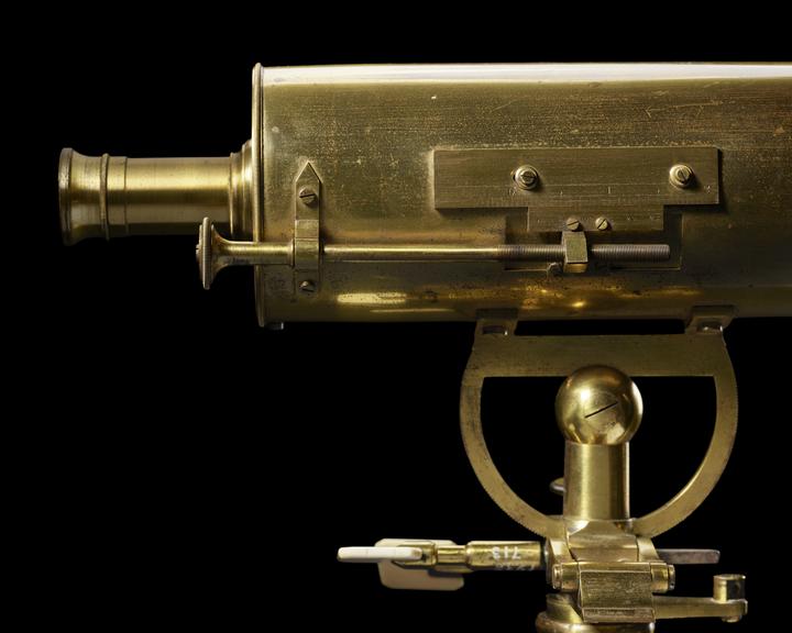 Cassegrain reflecting Telescope of 2 1/2-inch aperture with claw foot pillar stand