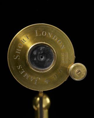 Cassegrain reflecting Telescope of 2 1/2-inch aperture with claw foot pillar stand