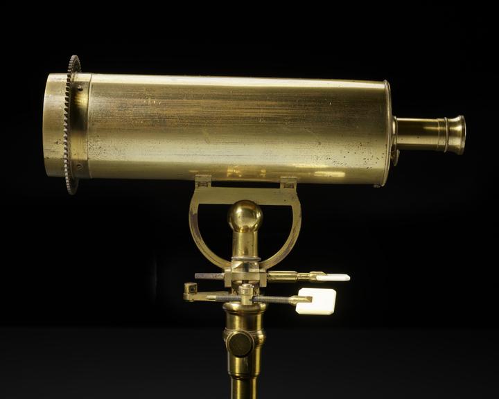 Cassegrain reflecting Telescope of 2 1/2-inch aperture with claw foot pillar stand