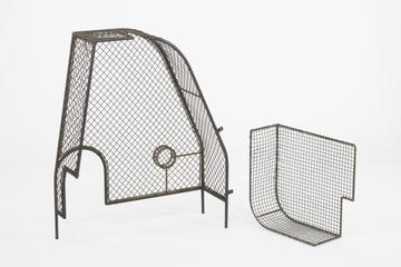 Two wire mesh guards